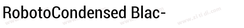 RobotoCondensed Blac字体转换